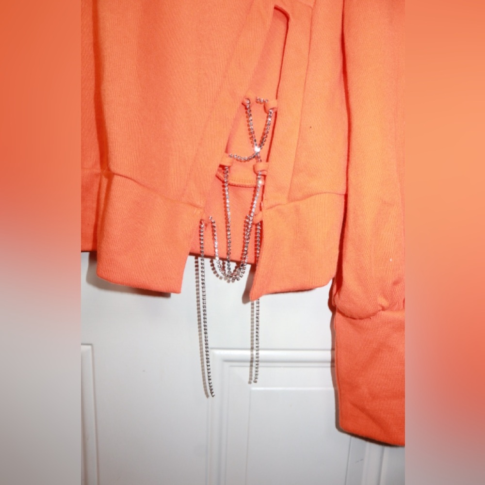SHEIN Orange Women's Turtleneck Sweater - Picture 3 of 4